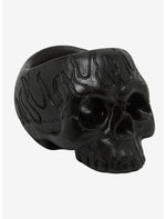 Black Skull Drip Candle Holder - US 3593