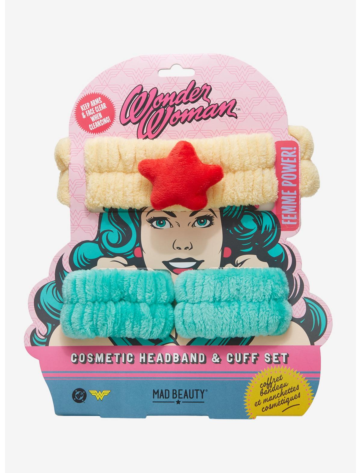 Mad Beauty DC Comics Wonder Woman Spa Headband & Cuff Set - US 7534