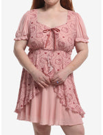 Hello Kitty Sheer Ruffle Babydoll Dress Plus Size - US 4595