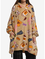 Gilmore Girls Icons Fuzzy Oversized Hoodie - US 1109