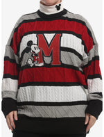 Disney Mickey Mouse Stripe Mock Neck Girls Sweater Plus Size - US 3716