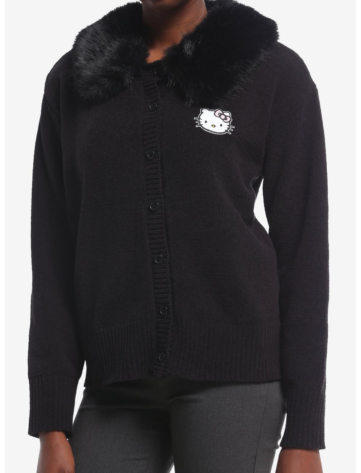 Hello Kitty Fur Trim Girls Cardigan - US 1193