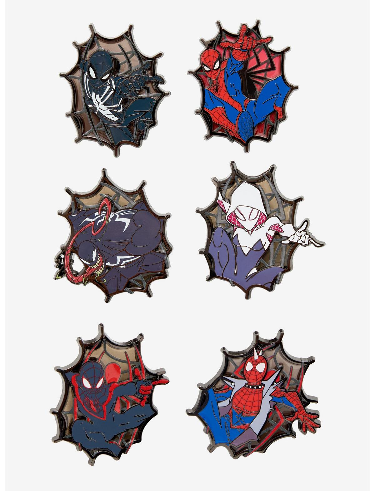 Marvel Spider-Man Stained Glass Blind Box Enamel Pin Hot Topic Exclusive - US 4321