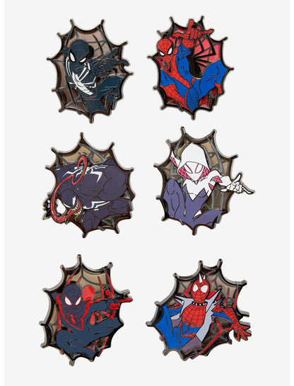 Marvel Spider-Man Stained Glass Blind Box Enamel Pin Hot Topic Exclusive - US 4321