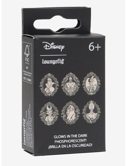 Loungefly Disney Villains Cameos Glow-in-the-Dark Blind Box Enamel Pin - US 4202