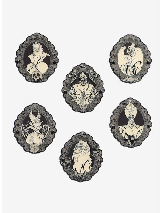 Loungefly Disney Villains Cameos Glow-in-the-Dark Blind Box Enamel Pin - US 4202