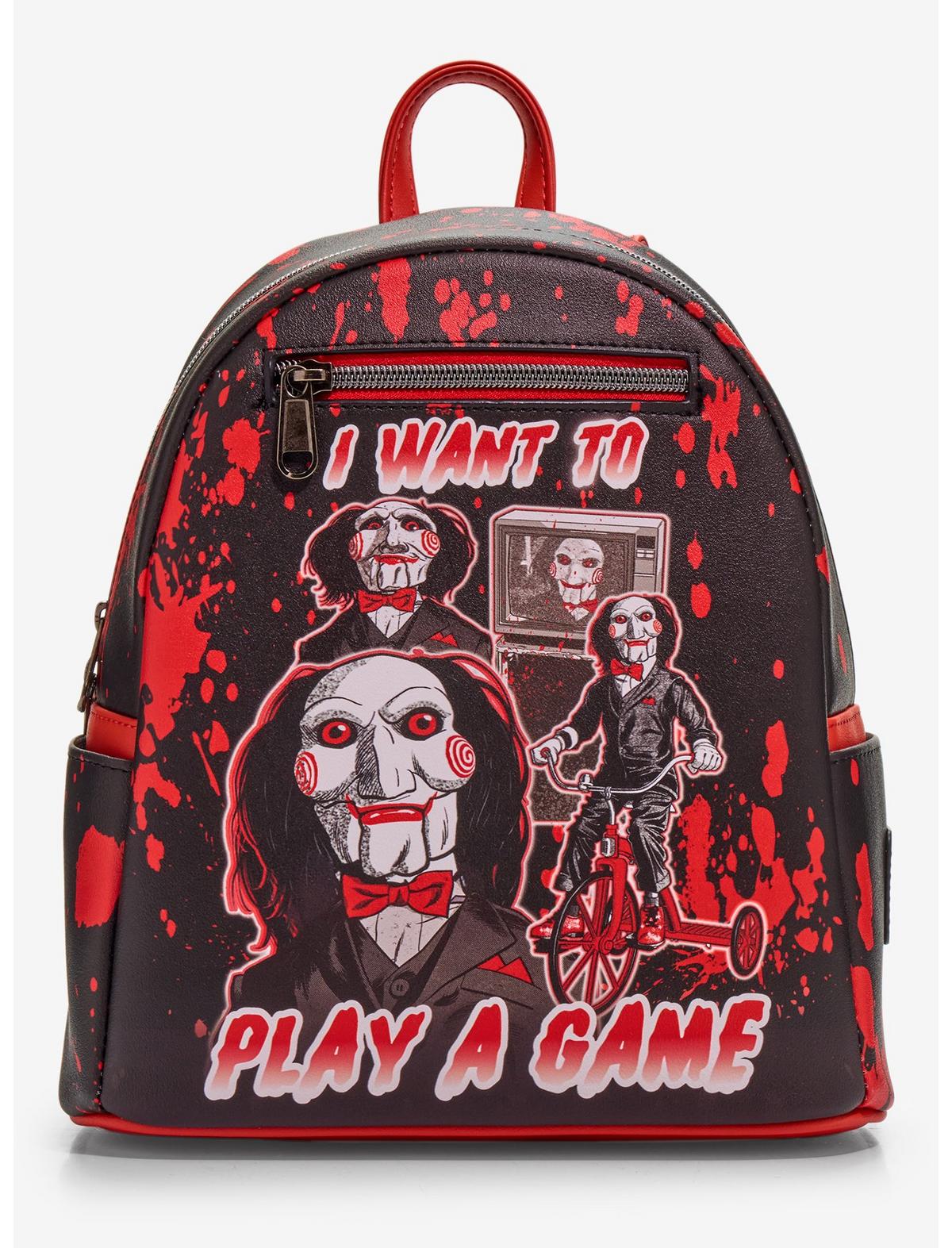 Loungefly Saw Collage Splatter Mini Backpack - US 4860