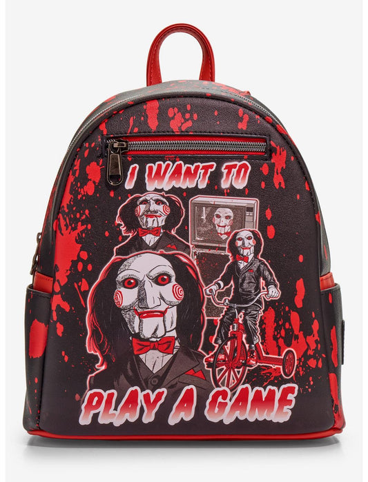 Loungefly Saw Collage Splatter Mini Backpack - US 4860