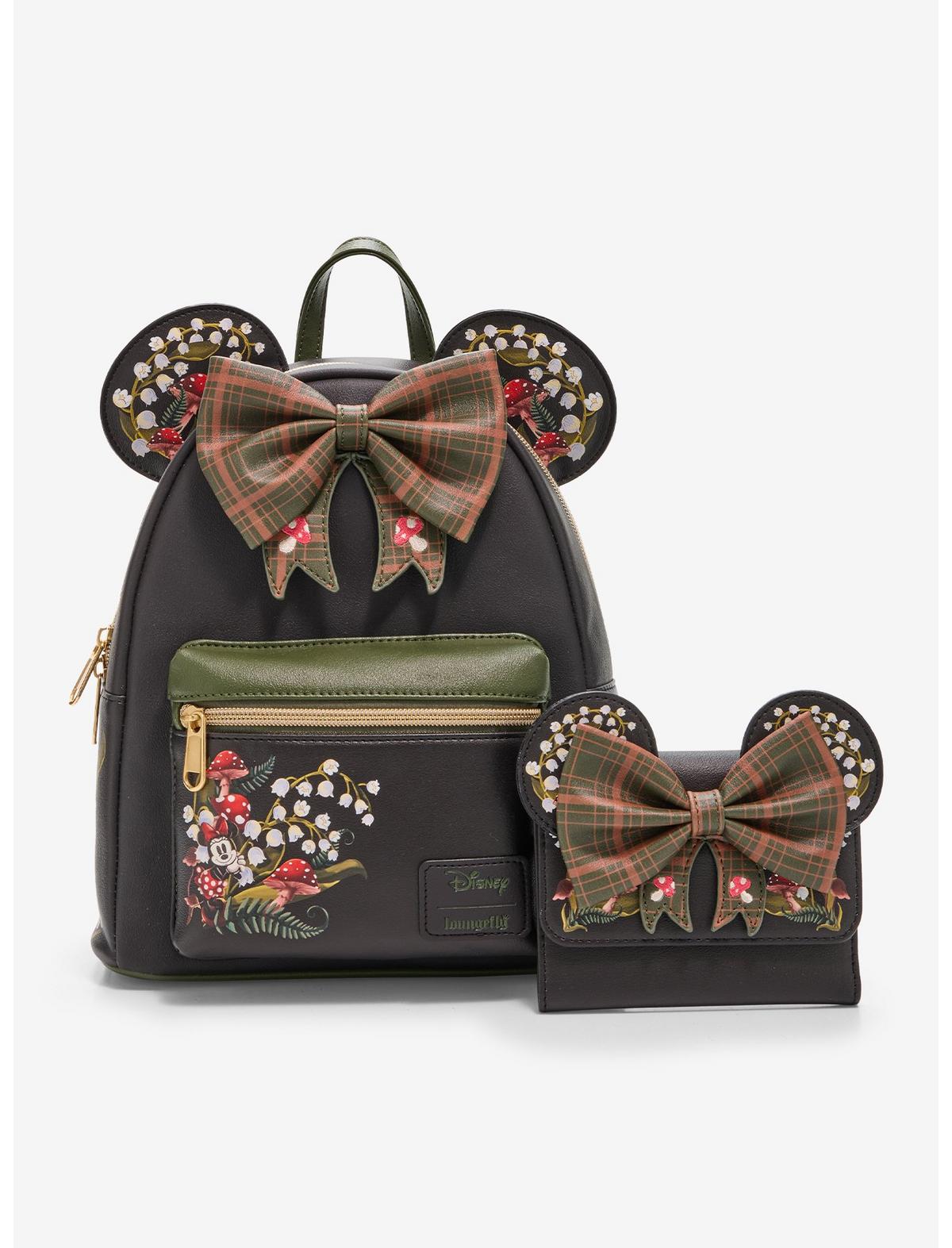 Loungefly Disney Minnie Mouse Mushroom Ears Mini Backpack Hot Topic Exclusive - US 6833