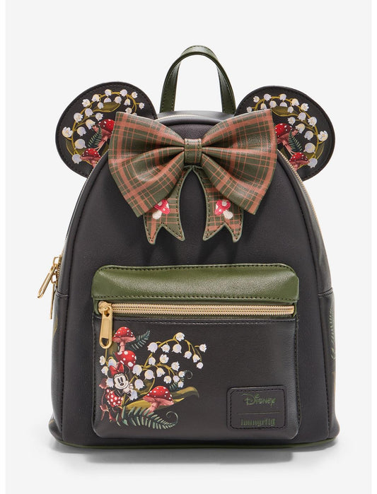 Loungefly Disney Minnie Mouse Mushroom Ears Mini Backpack Hot Topic Exclusive - US 6833