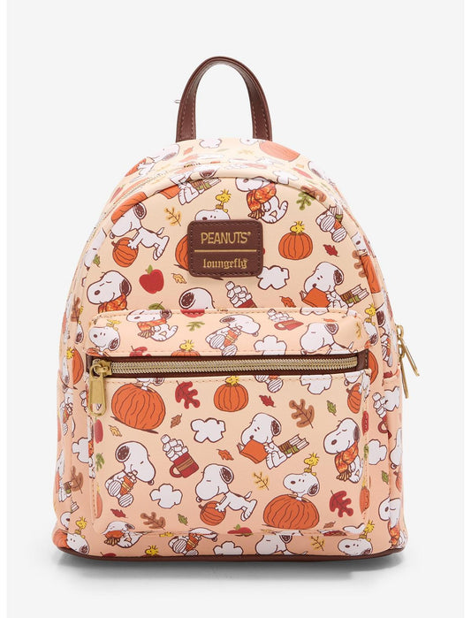 Loungefly Peanuts Snoopy Fall Things Mini Backpack Hot Topic Exclusive - US 2558
