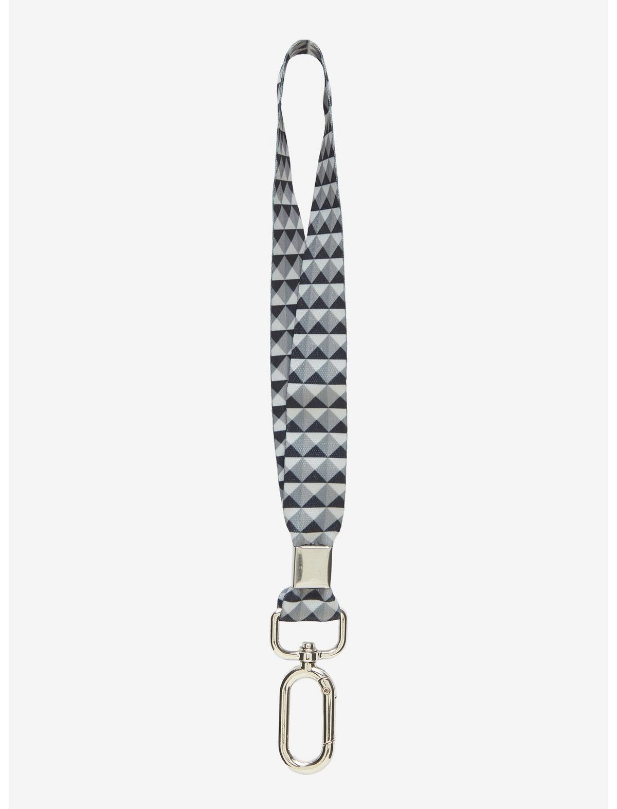Black & Grey Stud Wrist Lanyard - US 1741