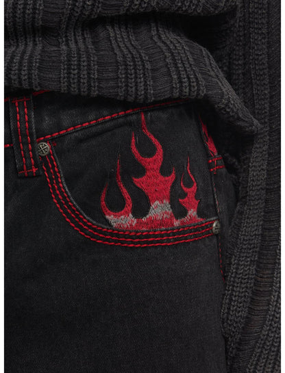 Affliction Flame Wide Leg Jeans - US 1079