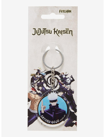 Jujutsu Kaisen Gojo Circle Portrait Keychain - US 9684