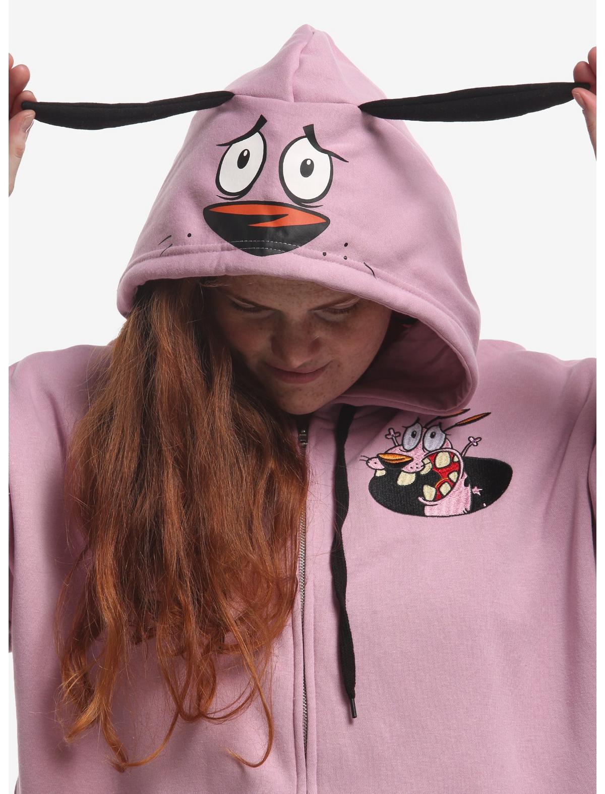 Courage The Cowardly Dog Figural Girls Hoodie Plus Size - US 7088