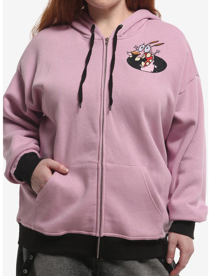 Courage The Cowardly Dog Figural Girls Hoodie Plus Size - US 7088