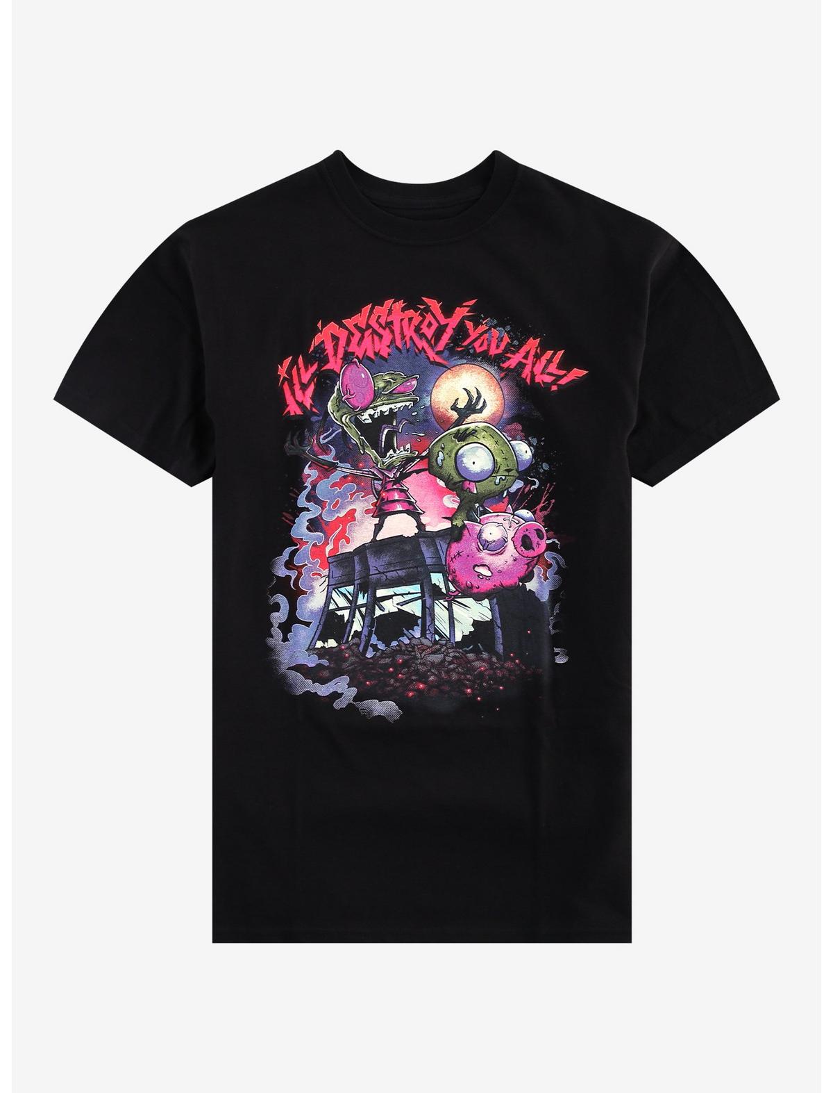 Invader Zim Destroy You All T-Shirt - US 4476