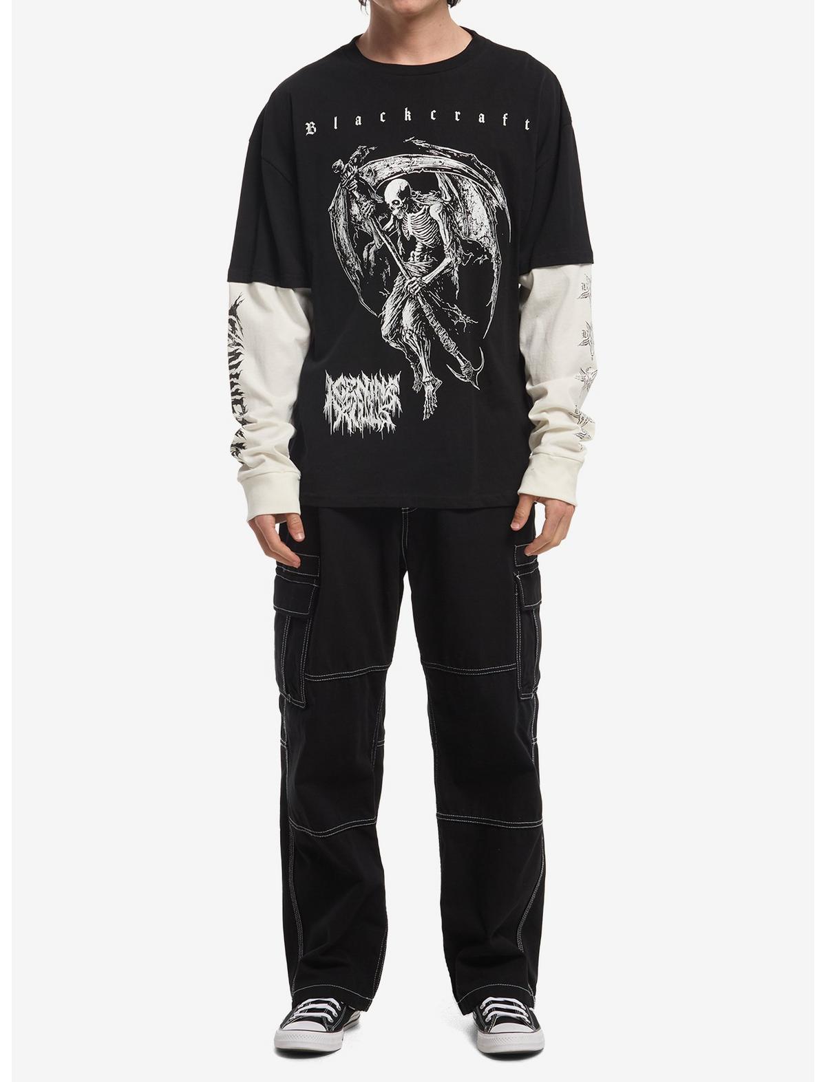 Blackcraft X Ice Nine Kills Skeleton Reaper Twofer Long-Sleeve T-Shirt - US 0784