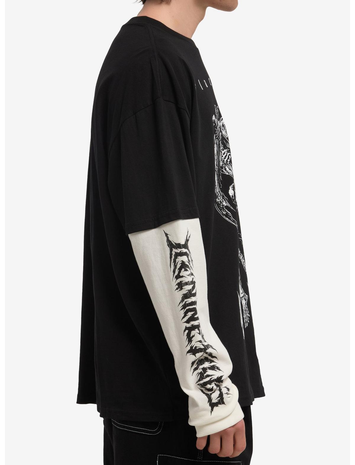 Blackcraft X Ice Nine Kills Skeleton Reaper Twofer Long-Sleeve T-Shirt - US 0784