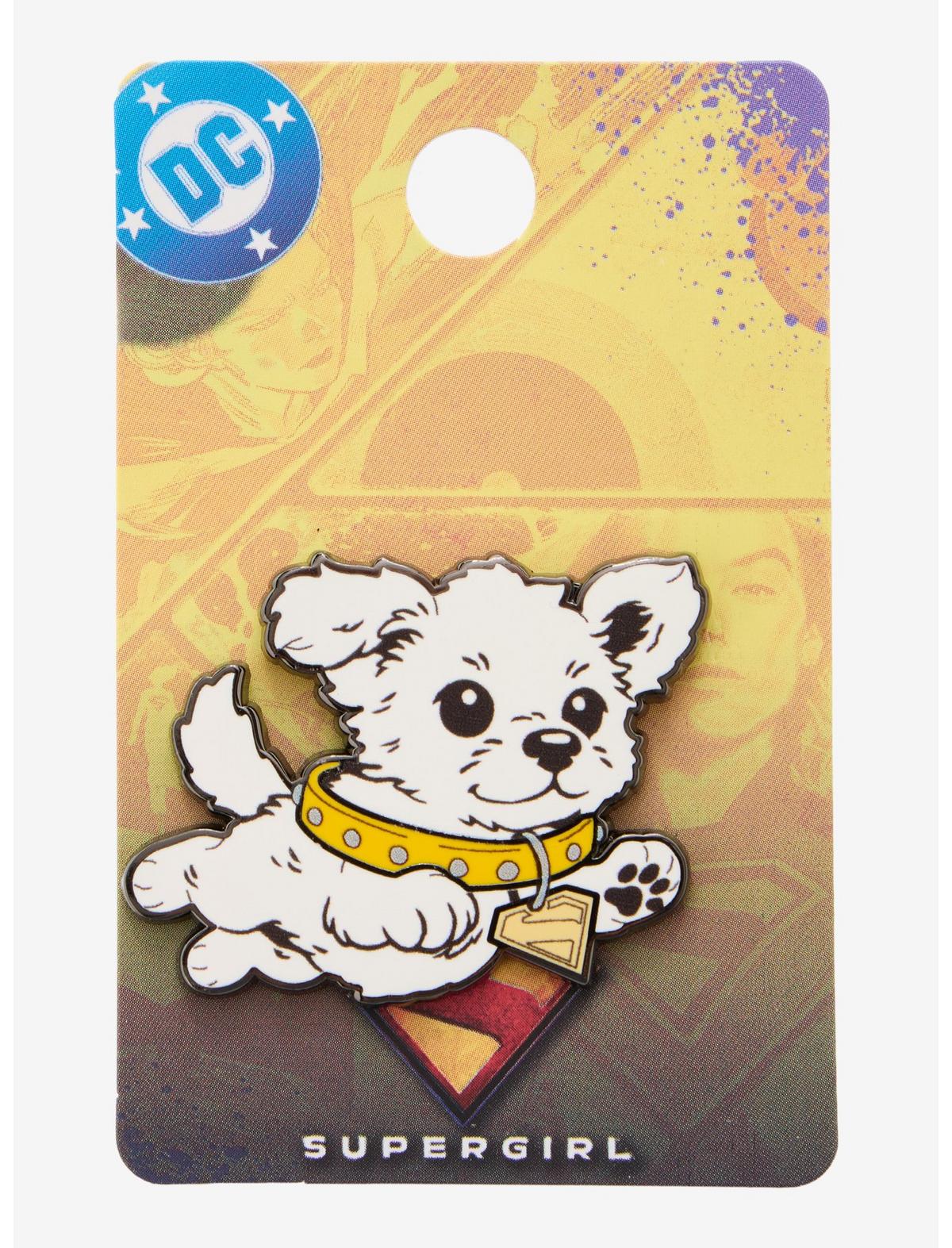 DC Comics Supergirl Puppy Krypto Enamel Pin Hot Topic Exclusive - US 3141