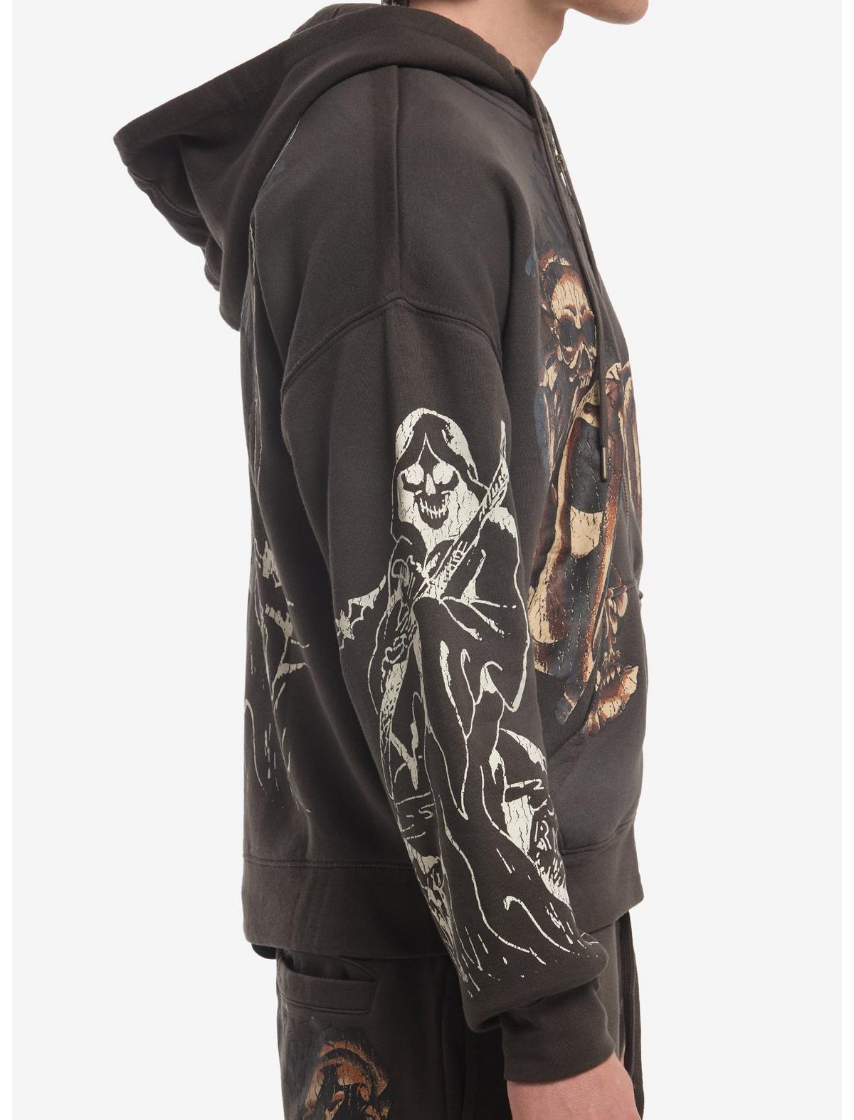 Ed Hardy Skeleton Reaper Hoodie - US 1298