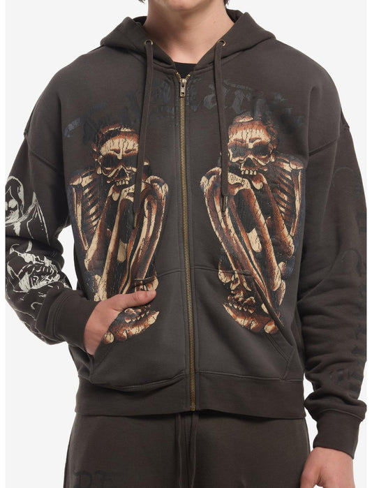Ed Hardy Skeleton Reaper Hoodie - US 1298