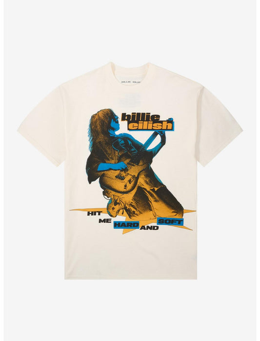 Billie Eilish Hit Me Hard And Soft Guitar Portrait T-Shirt - US 1985