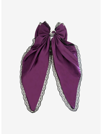 Cosmic Aura Dark Celestial Moth Hair Bow - US 4434