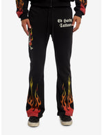 Ed Hardy Flame & Skull Rhinestone Lounge Pants - US 8533
