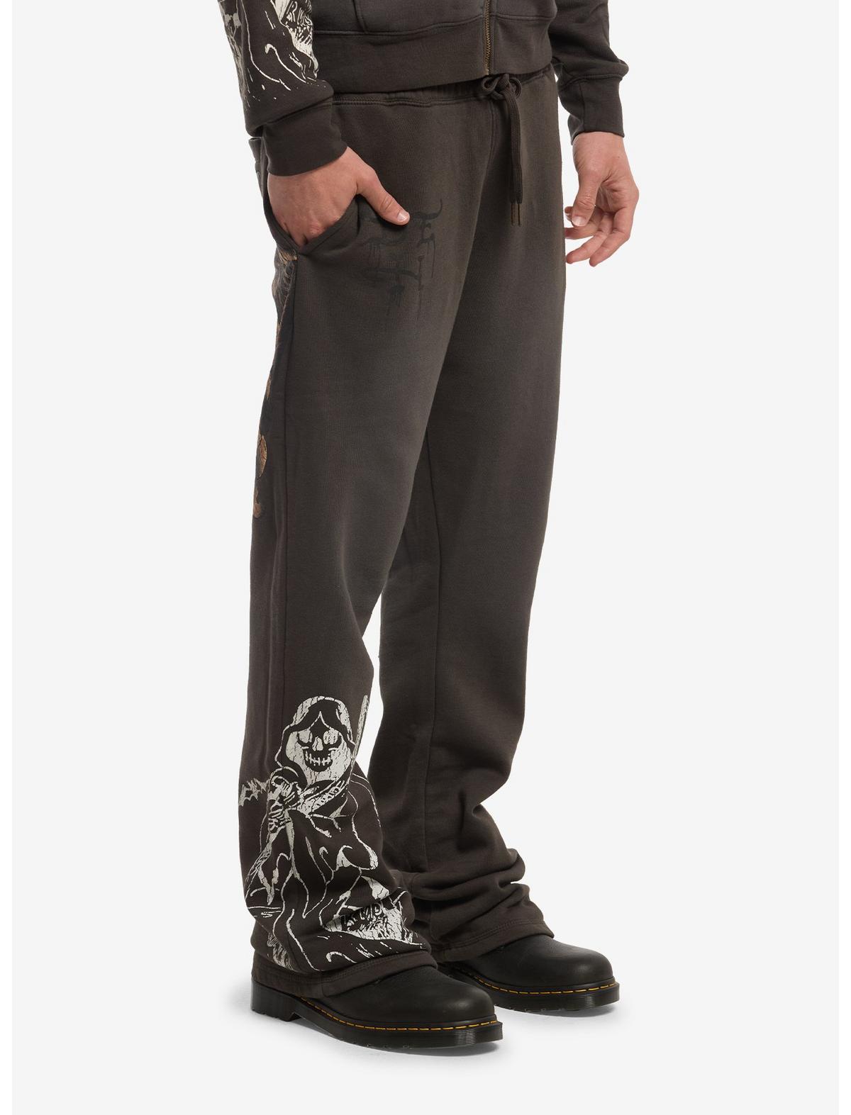 Ed Hardy Skeleton Reaper Lounge Pants - US 0081