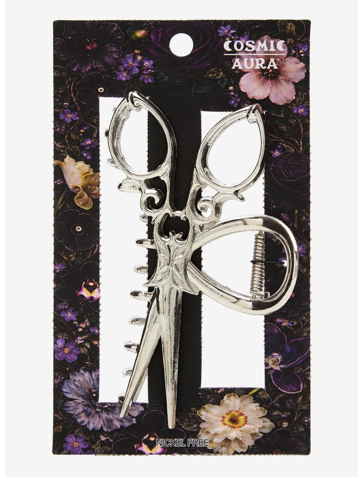 Cosmic Aura Ornate Vintage Scissors Claw Hair Clip - US 8656