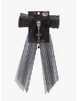 Cosmic Aura Raven Lace Hair Bow - US 9516