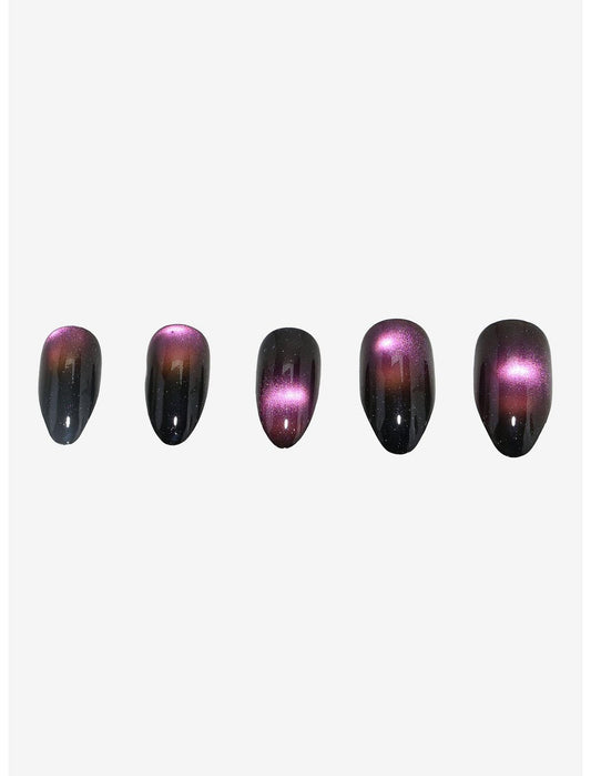 Blackheart Purple Cateye Press-On Nail Set - US 7875