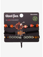Ghost Face Glow-In-The-Dark Bracelet Set - US 7099