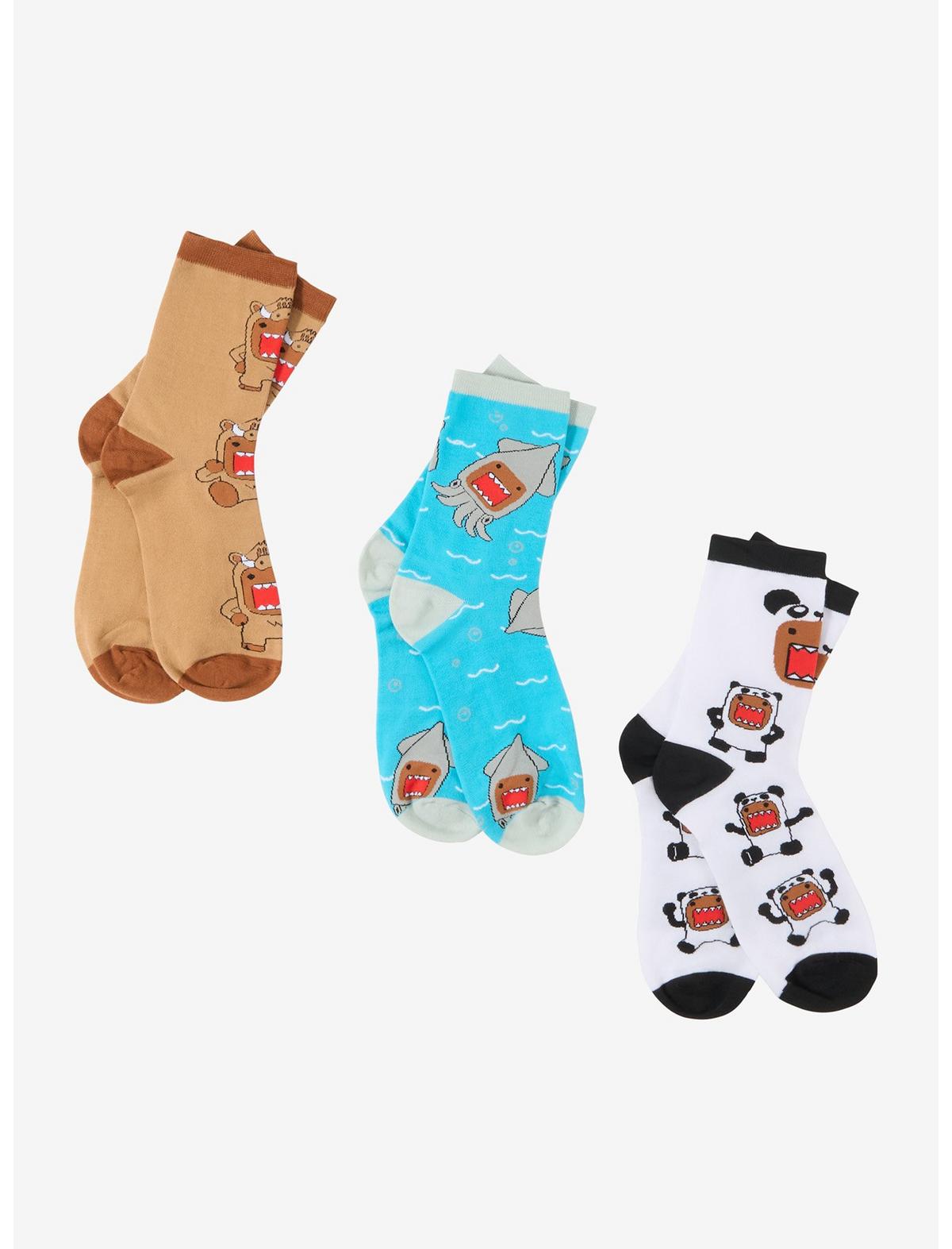 Domo Animals Crew Socks 3 Pair - US 3264