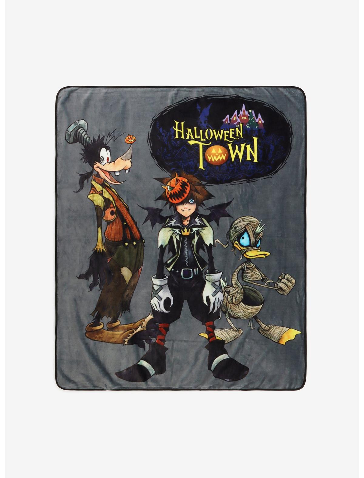 Disney Kingdom Hearts Halloween Town Throw Blanket - US 1698