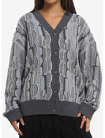 Grey Destructed Knit Girls Cardigan - US 5045
