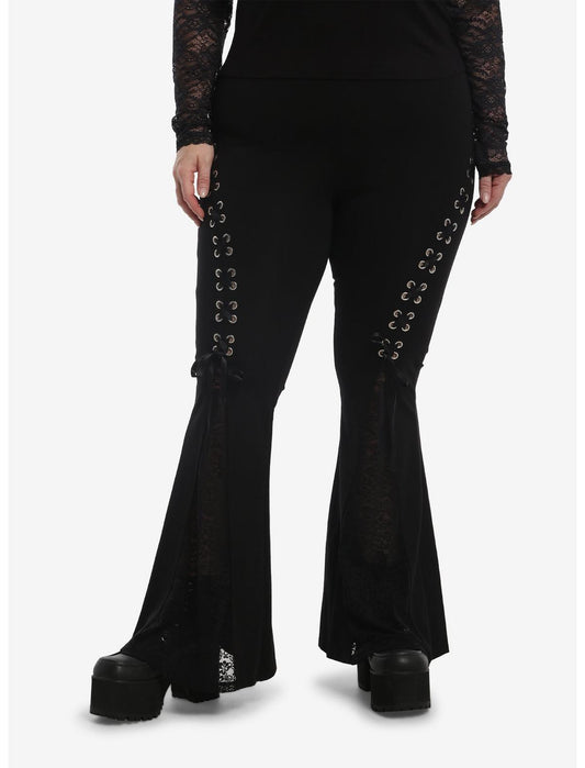 Cosmic Aura Lace-Up Godet Flare Pants Plus Size - US 2175