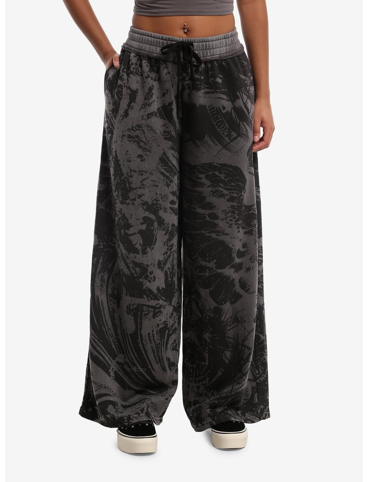 Explosion Grey & Black Girls Lounge Pants - US 6135