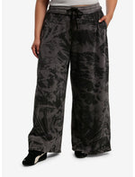 Explosion Grey & Black Girls Lounge Pants Plus Size - US 7210