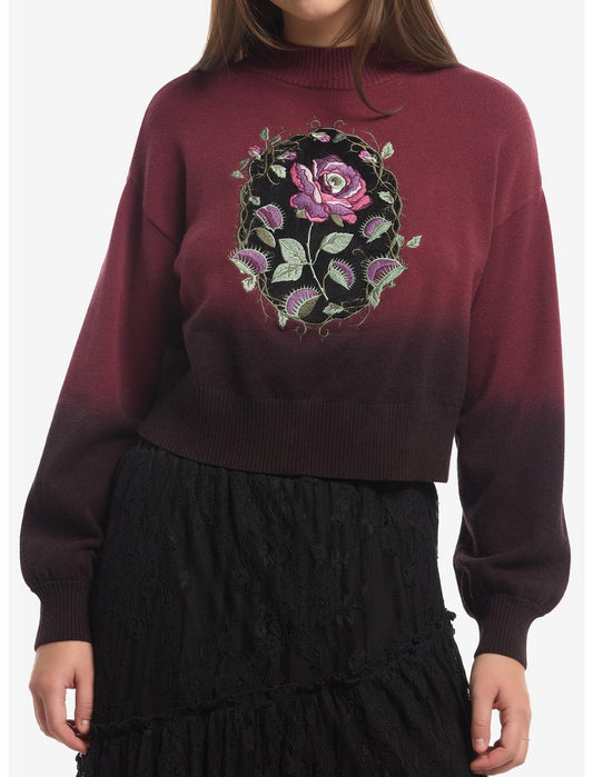 Cosmic Aura Floral Ombré Girls Sweater - US 2820