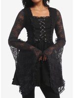 Cosmic Aura Corset Lace Bell Sleeve Dress - US 8099