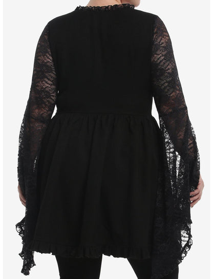 Cosmic Aura Corset Lace Bell Sleeve Dress Plus Size - US 0683