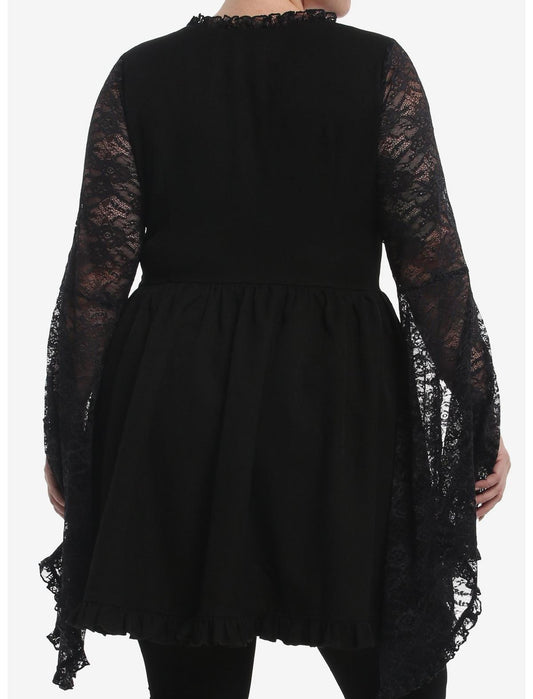 Cosmic Aura Corset Lace Bell Sleeve Dress Plus Size - US 0683