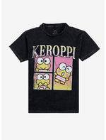 Keroppi Grid Mineral Wash T-Shirt - US 7181