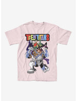 DC Comics Teen Titans Group Pink T-Shirt - US 7043