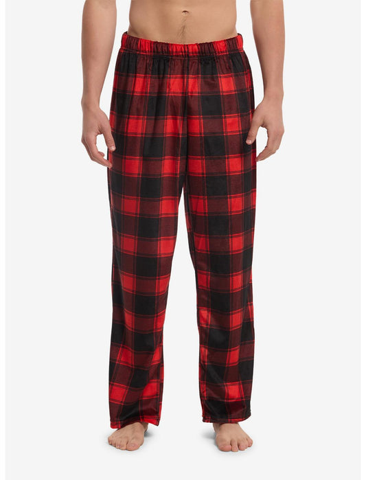 Black & Red Plaid Pajama Pants - US 6417