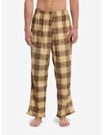 Brown & Tan Plaid Pajama Pants - US 0809