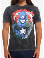 Marvel Captain America T-Shirt By Peach Momoko - US 1687