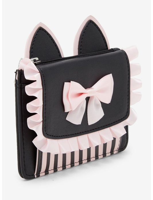Black & Pink Kawaii Cat Ear Wallet - US 3320
